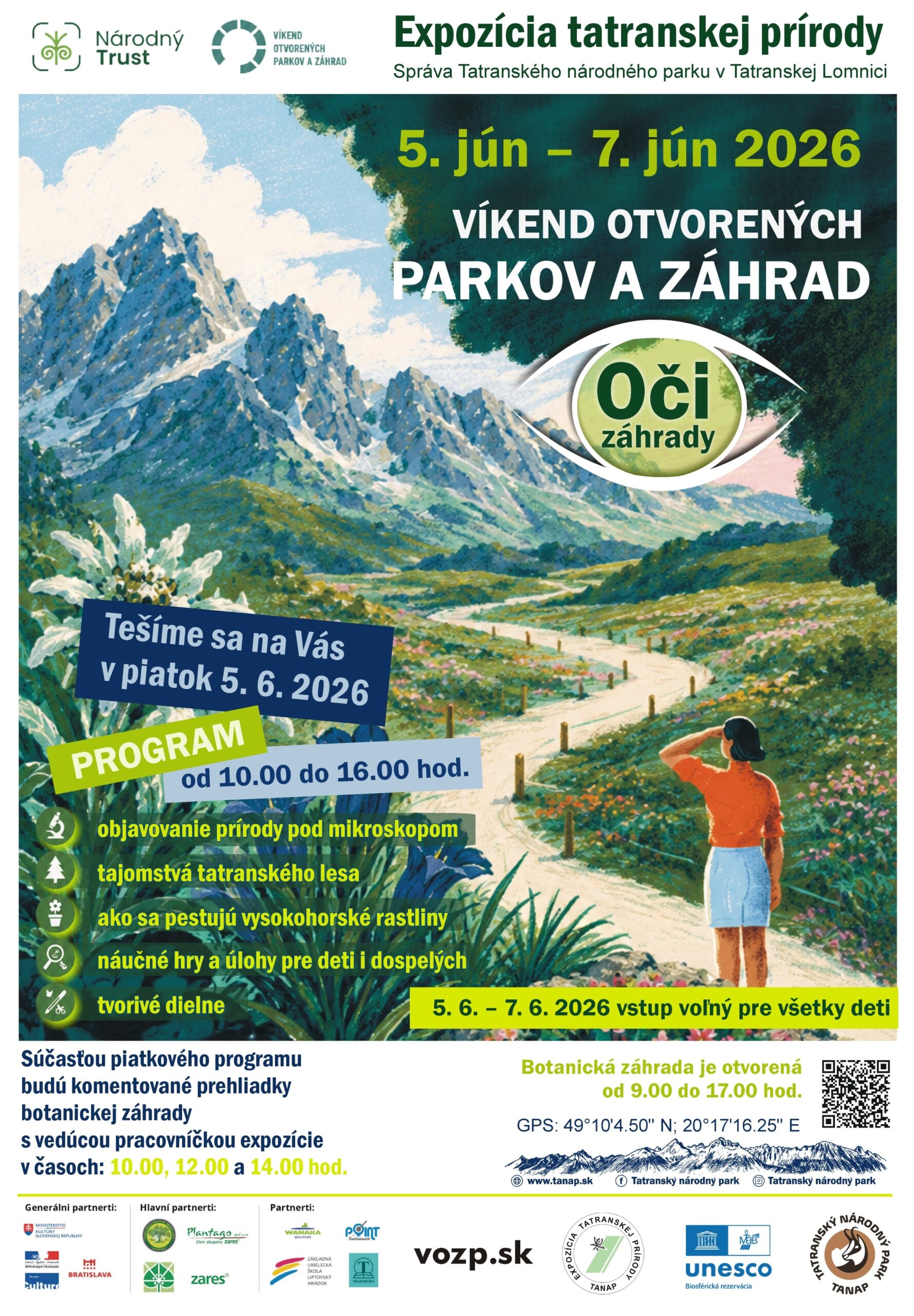 Víkend otvorených parkov a záhrad 2026